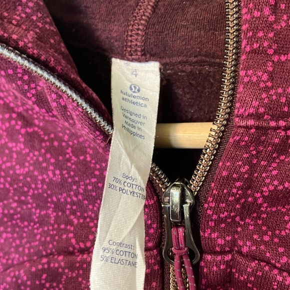 Lululemon Women's Purple pink scuba hoodie Hooded Jacket - Picture 3 of 5